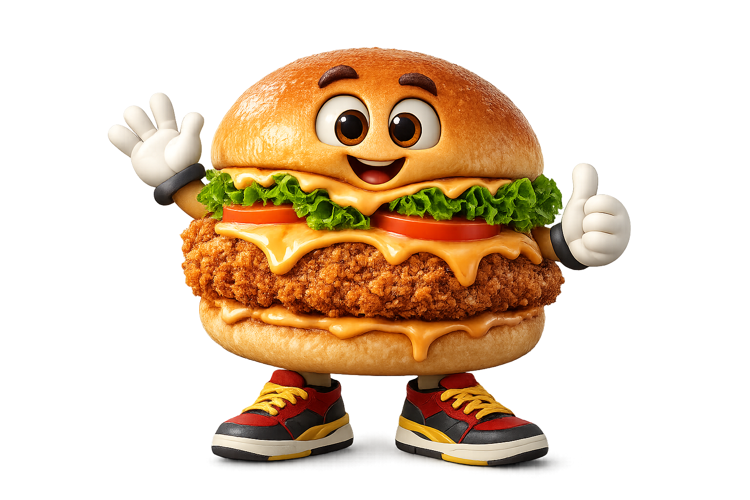 Burger mascot