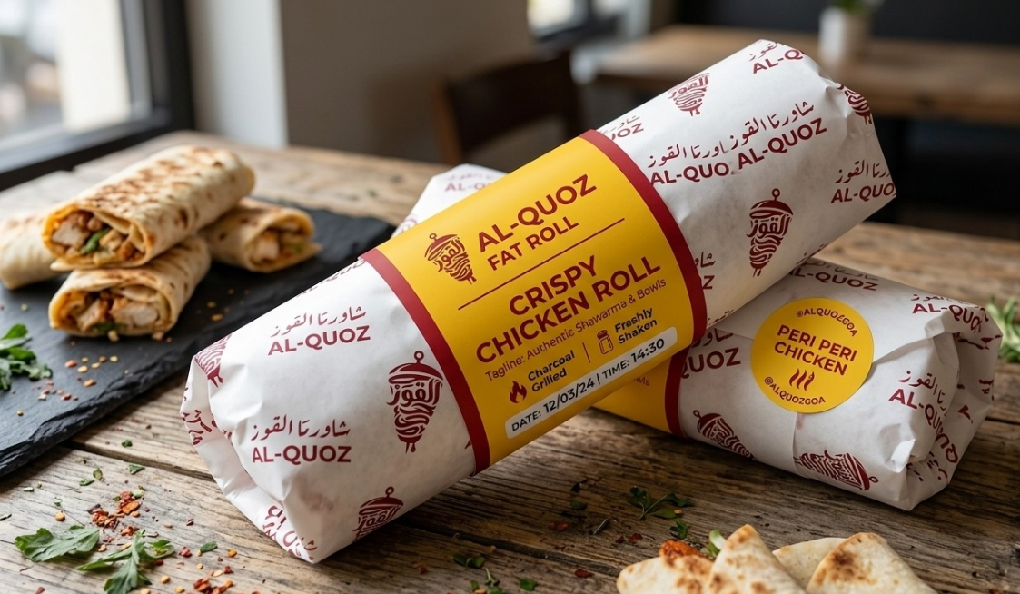 Loaded ALQUOZ shawarma roll